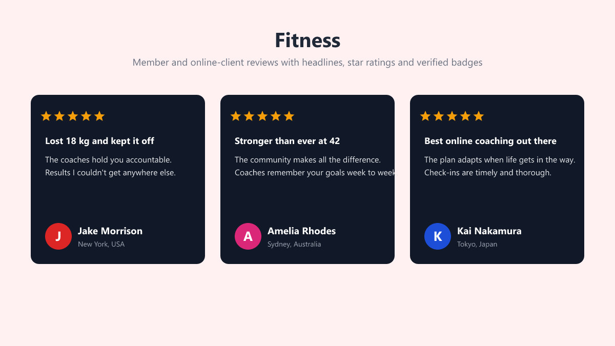 Fitness preview
