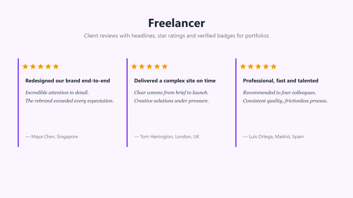 Freelancer preview