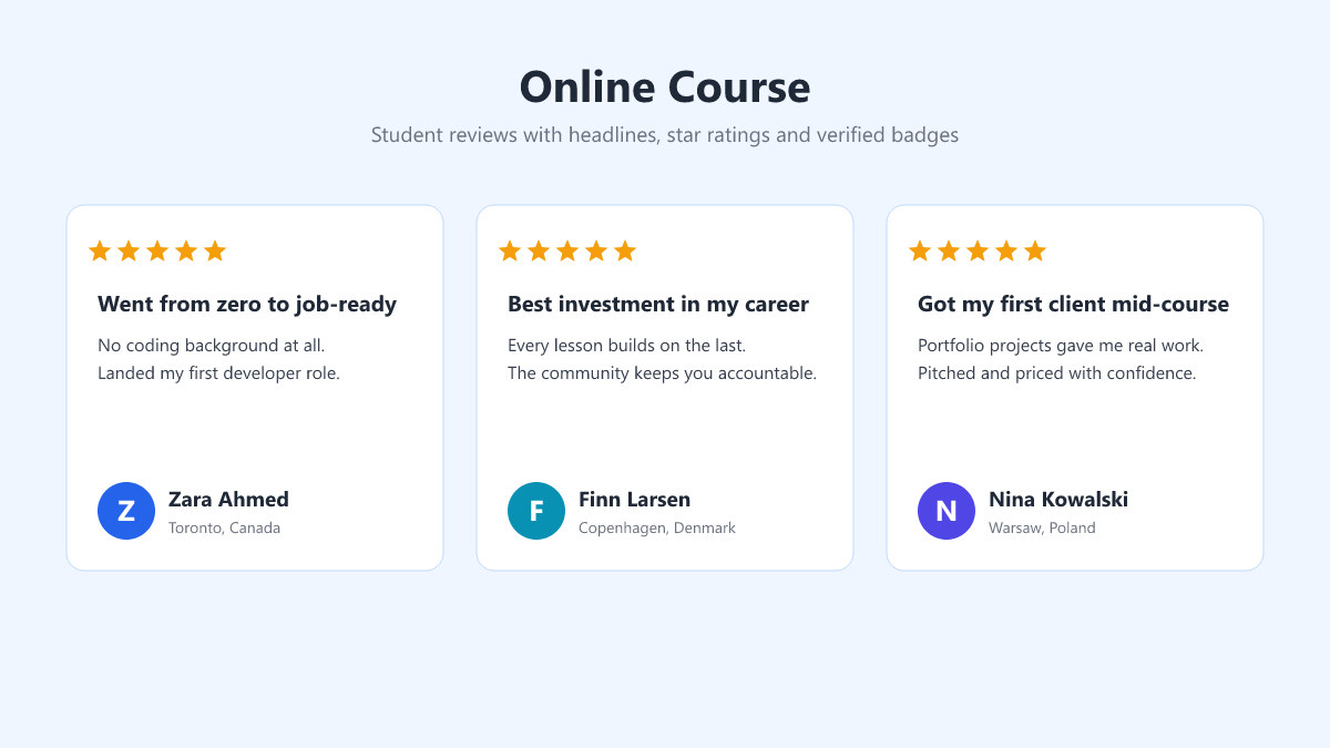 Online Course preview