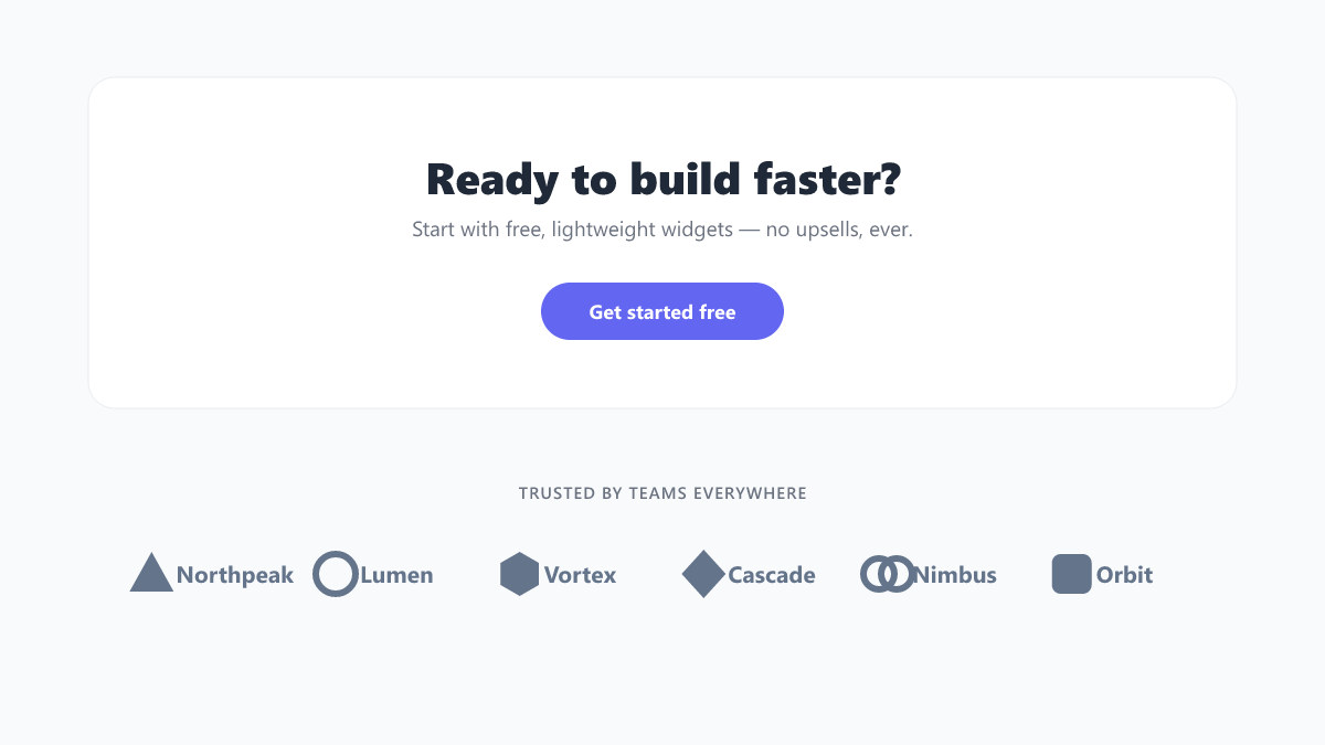 CTA & Logos preview